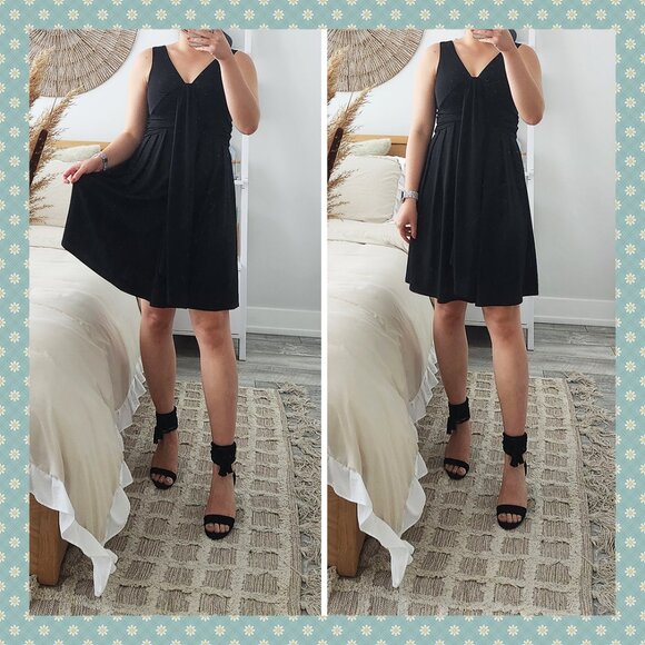 Jane Alexander Rutched Little Black Dress - Picture 1 of 8